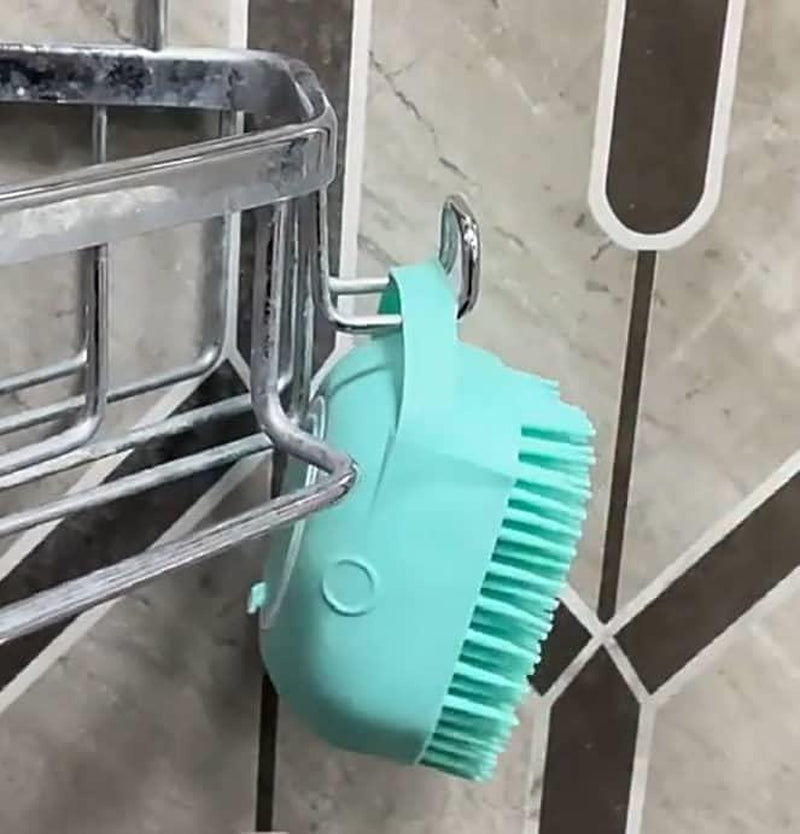 Pet Bath Brush, Silicone Massage Brush with Shampoodispenser, Ldeal Bath Accessories for Dogs & Cats Deerskin Thick Absorbent Pet Towel