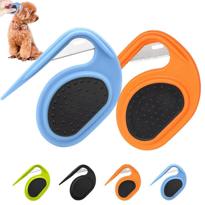 Pet Comb Dog Cat Hair Cutter Comb Dog Cat Hair Cutter Comb Anti-Slip Pet Hair Remover Brush Stainless Steel Dog Accessor